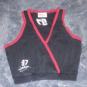 Black and Red Sports Bra